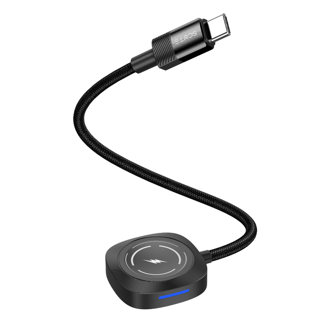 Scute Apple Watch Wireless Charger with LED Light