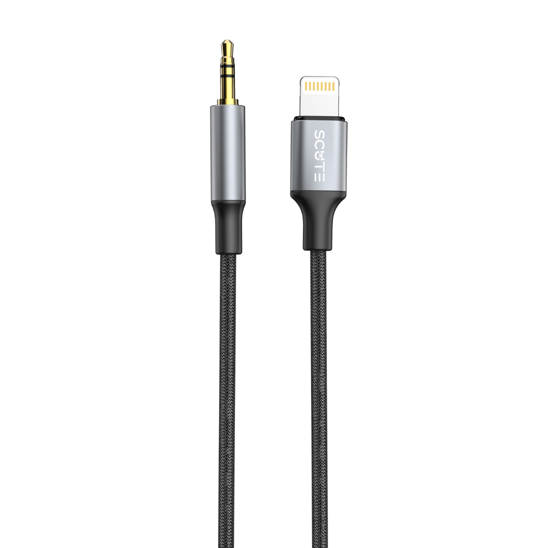 Scute Aux Audio Cable Lightining to 3.5mm Male