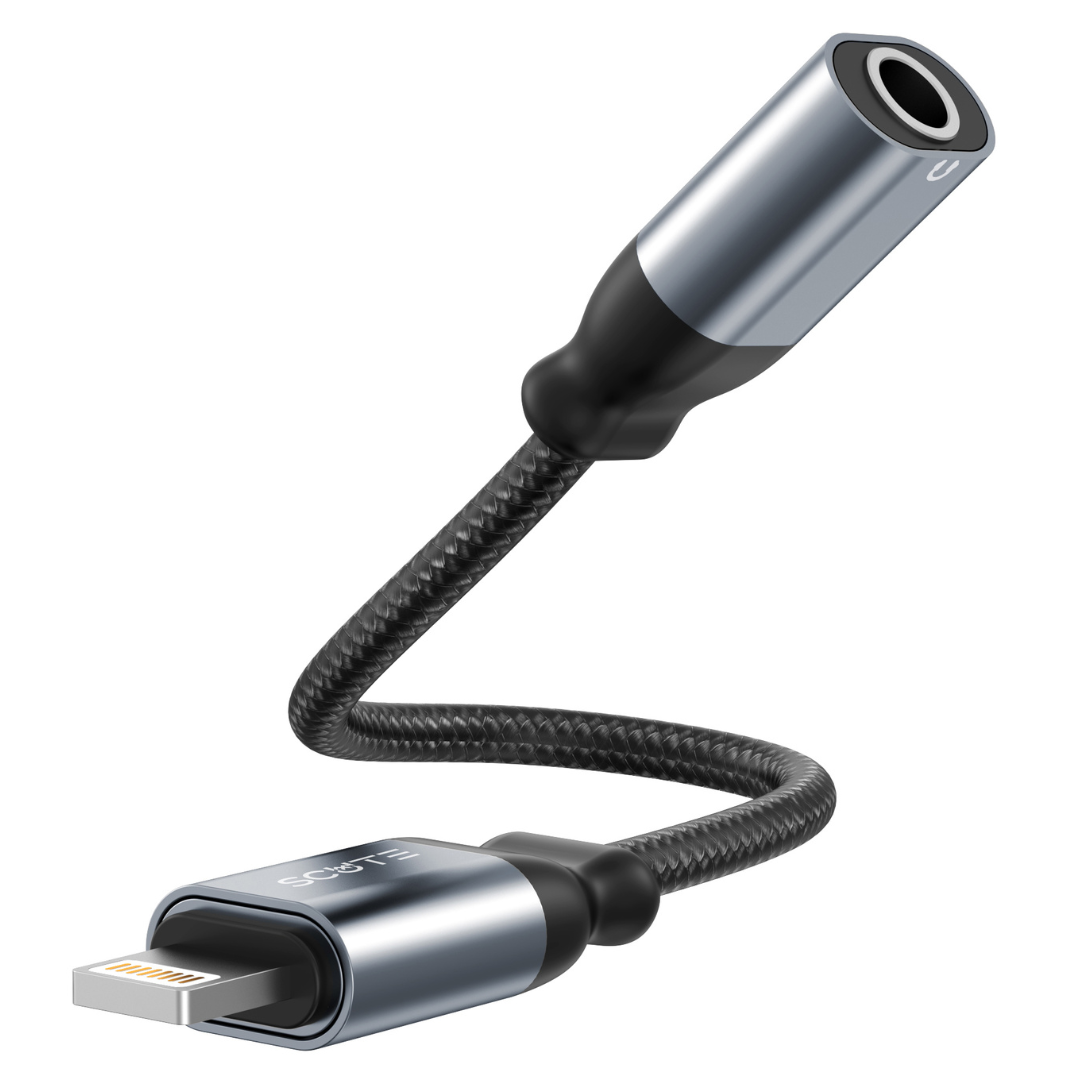 Scute Digital Audio Converter Lightning to 3.5mm Female