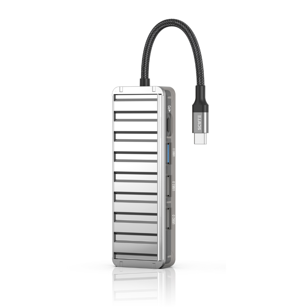 Scute Hub Adapter 5 in 1 Type-C to PD100W+USB3.0+USB2.0*2+HDMI