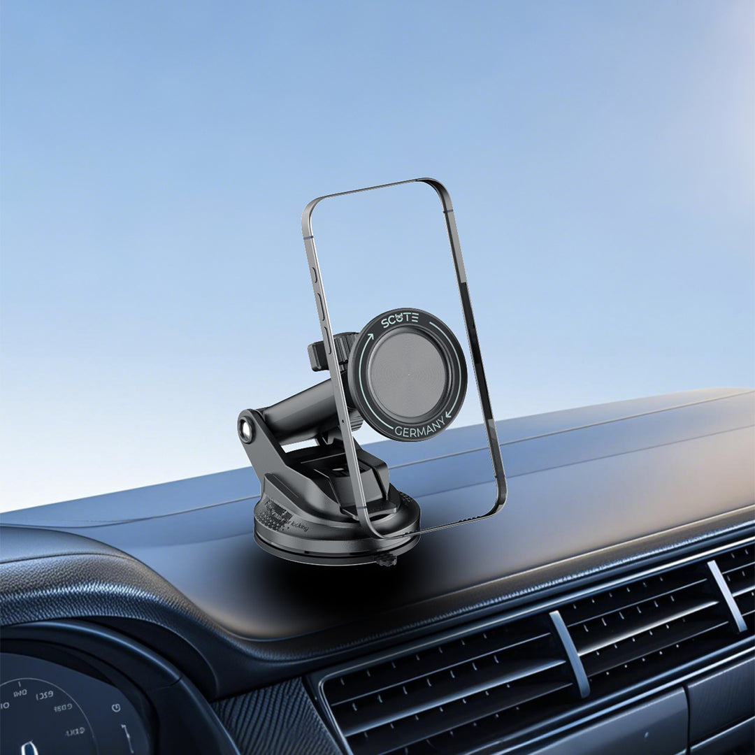 Scute Super Strong Holder Magnetic Car Phone Holder With Suction Cup Base - SCH13