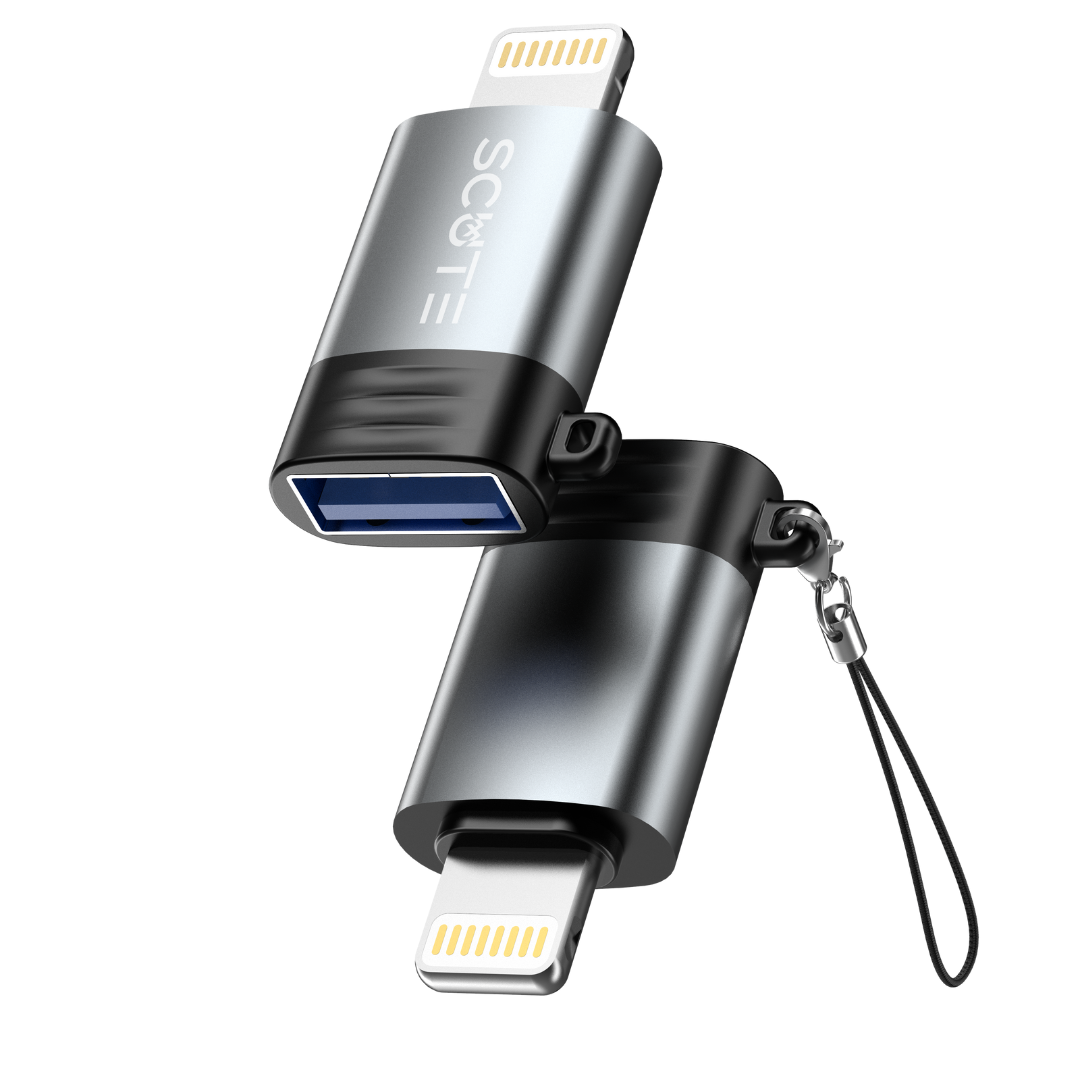 Scute OTG Adapter USB A Female to Lightning Male